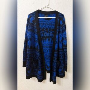 Harry Potter Ravenclaw Fair Isle Flyaway Cardigan - M